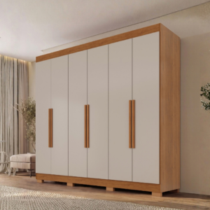 Guarda-Roupa Roma 6 Portas com Kit Pés