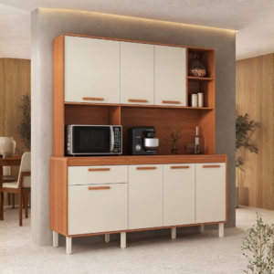 Armário de Cozinha Dunas 1,80m Itatiaia em Madeira 🪵✨